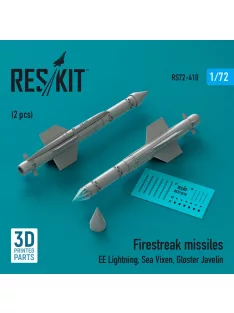   Reskit - Firestreak missiles (2pcs) (EE Lightning, Sea Vixen, Gloster Javelin) (3D Printed)
