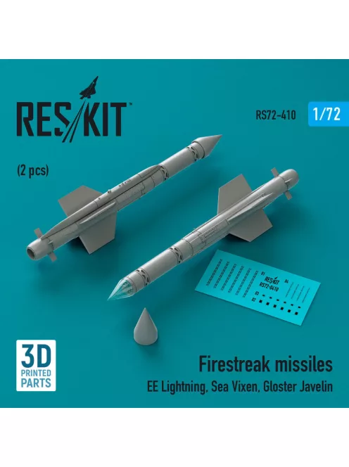 Reskit - Firestreak missiles (2pcs) (EE Lightning, Sea Vixen, Gloster Javelin) (3D Printed)