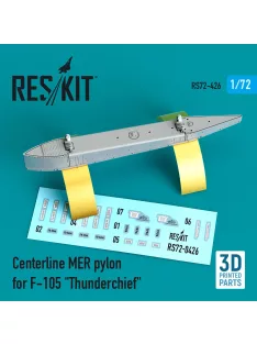   Reskit - Centerline MER pylon for F-105 Thunderchief (3D Printed)