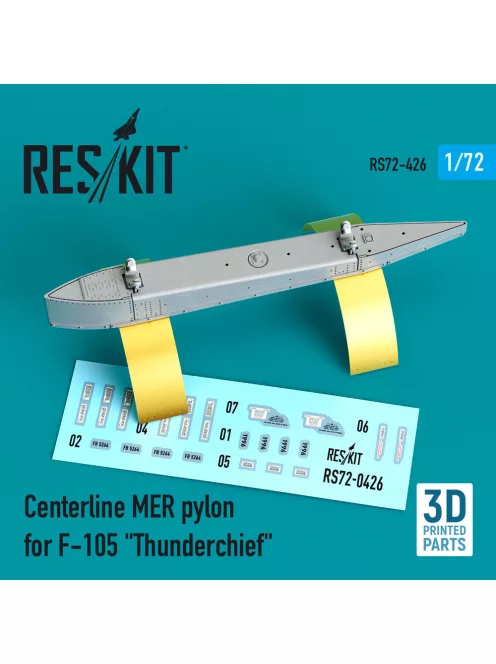 Reskit - Centerline MER pylon for F-105 Thunderchief (3D Printed)