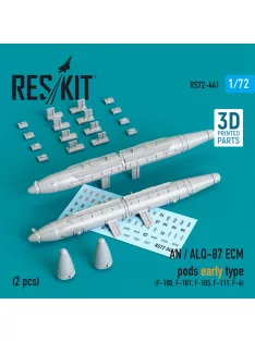   Reskit - AN / ALQ-87 ECM pods early type (2 pcs) (F-100 F-101 F-105 F-111 F-4) (3D Printed)