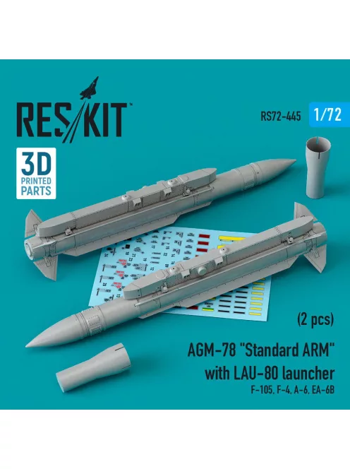 Reskit - AGM-78 Standard ARM with LAU-80 launcher (2 pcs) (F-105,F-4,A-6,EA-6B)