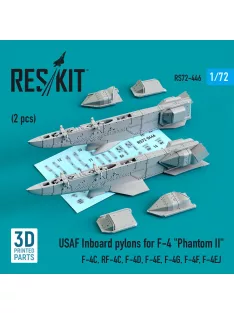   Reskit - USAF Inboard pylons for F-4 Phantom II (2 pcs) (F-4? RF-4? F-4D F-4? F-4G F-4F F-4EJ) (3D Printed)