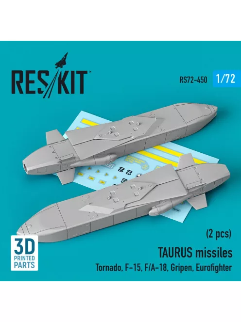 Reskit - TAURUS missiles (2 pcs) (Tornado, F-15, F/A-18, Gripen, Eurofighter) (3D Printed)