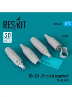   Reskit - UB-32A-24 rocket launchers (4 pcs) (Mi-24, Mi-8) (3D Printed)