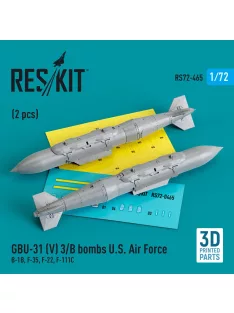   Reskit - GBU-31 (V) 3/B bombs U.S. Air Force (2 pcs) (B-1B, F-35, F-22, F-111C) (3D Printed)