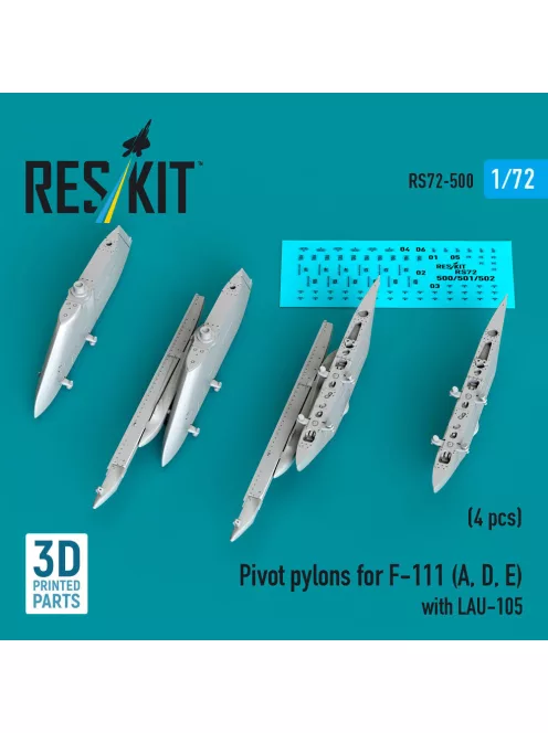 Reskit - Pivot pylons for F-111 (A,D,E) with LAU-105 (4 pcs)