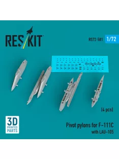Reskit - Pivot pylons for F-111C with LAU-105 (4 pcs)