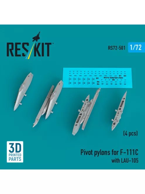 Reskit - Pivot pylons for F-111C with LAU-105 (4 pcs)
