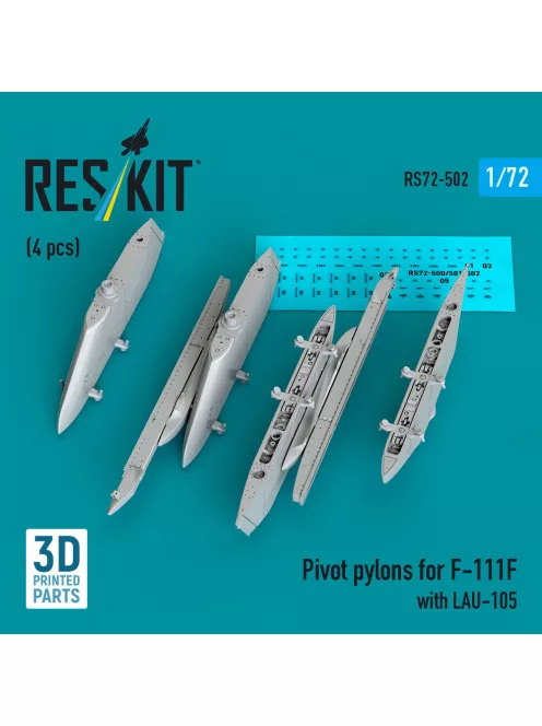 Reskit - Pivot pylons for F-111F with LAU-105 (4 pcs)