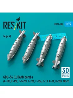   Reskit - GBU-54 (LJDAM) bombs (4 pcs) (A-10C F-15E F-16C/D F-22A F-35A B-1B B-2A B-52H MQ-9) (3D Printed)