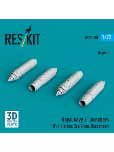   Reskit - Royal Navy 2 launchers (4 pcs) (F-4, Harrier, Sea Vixen, Buccaneer) (3D Printed)