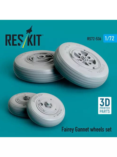 Reskit - Fairey Gannet wheels set (3D Printed)