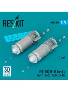   Reskit - FAB-500 M-54 bombs (2 pcs) (Su-17, Su-22, Su-24, Su-25) (3D Printed)