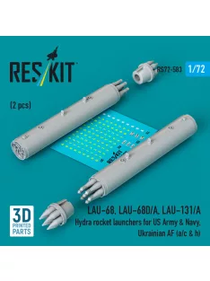   Reskit - LAU-68 LAU-68D/A LAU-131/A Hydra rocket launchers for US Army & Navy Ukrainian AF (a/c & h) (2 pcs) (3D Printed)