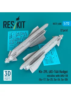   Reskit - Kh-29L (AS-14A Kedge) missiles with AKU-58 (2 pcs) (Su-17 Su-25,Su-24 Su-30) (3D Printed)