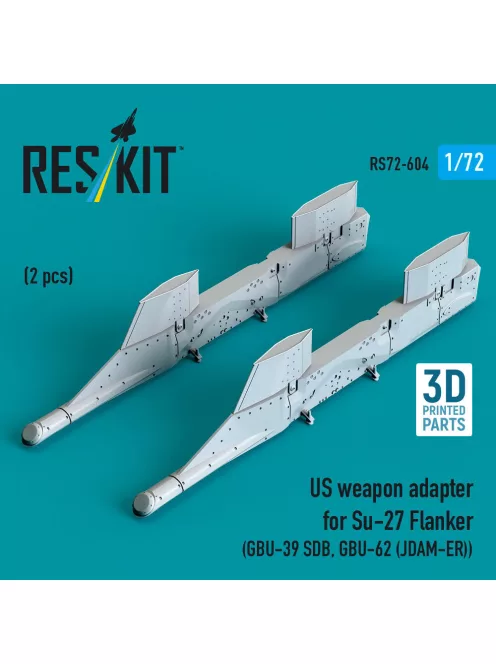 Reskit - US weapon adapter for Su-27 Flanker (2 pcs) (GBU-39 SDB GBU-62 (JDAM-ER)) (3D Printed)