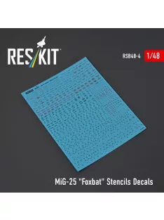 Reskit - MiG-25 Foxbat Stencils Decals