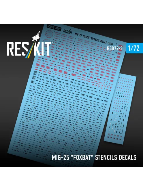Reskit - MiG-25 Foxbat Stencils Decals