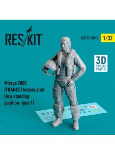   Reskit - Mirage 2000 (FRANCE) female pilot (in a standing position- type 1) (3D Printed) (1/32)