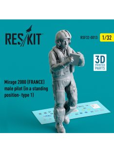   Reskit - Mirage 2000 (FRANCE) male pilot (in a standing position- type 1) (3D Printed) (1/32)