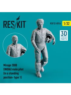   Reskit - Mirage 2000 (INDIA) male pilot (in a standing position- type 1) (3D Printed) (1/32)