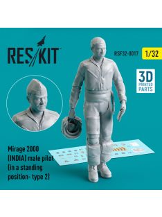   Reskit - Mirage 2000 (INDIA) male pilot (in a standing position- type 2) (3D Printed) (1/32)