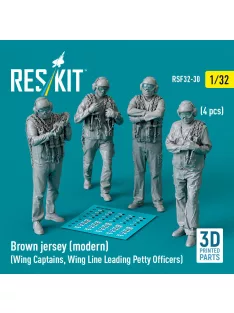   Reskit - Brown jersey (modern) (Wing Captains, Wing Line Leading Petty Officers) (4 pcs) (3D Printed)