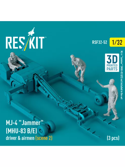 Reskit - MJ-4 Jammer (MHU-83 B/E) driver & airmen (scene 2) (3 pcs) (3D Printed)