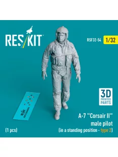   Reskit - A-7 Corsair II male pilot (in a standing position - type 2) (1 pcs) (3D Printed)
