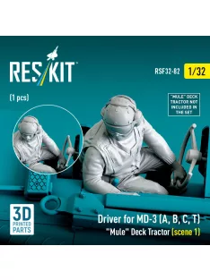   Reskit - Driver for MD-3 (A, B, C, T) Mule Deck Tractor (scene 1) (1 pcs) (3D Printed)
