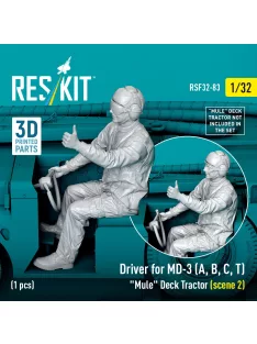   Reskit - Driver for MD-3 (A, B, C, T) Mule Deck Tractor (scene 2) (1 pcs) (3D Printed)
