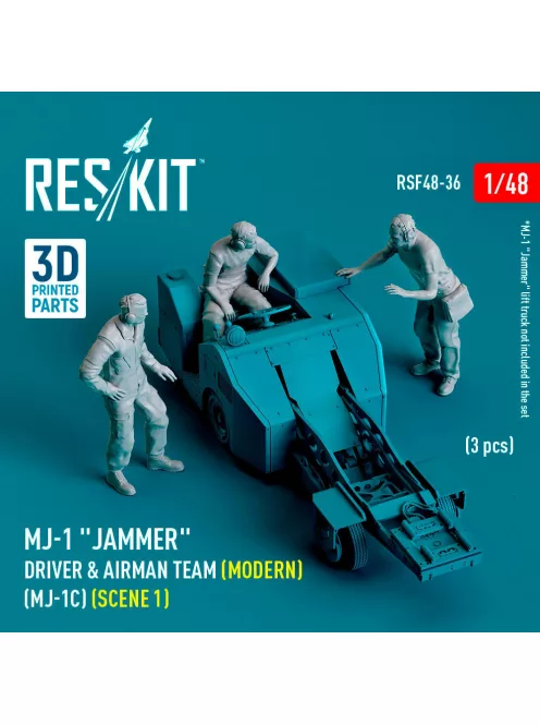 Reskit - MJ-1 Jammer Driver & airman team (Modern) (MJ-1C) (scene 1) (3 pcs) (3D Printed)