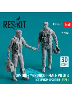   Reskit - OV-10D+ Bronco male pilots (in a standing position - type 1) (2 pcs) (3D Printed)