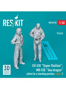  Reskit - CH-53E Super Stallion, MH-53E Sea dragon pilots (in a standing position - type 1) (2 pcs) (3D Printed)