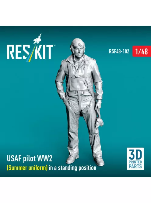 Reskit - USAF pilot WW2 (Summer uniform) in a standing position (3D Printed)
