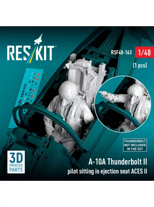 Reskit - A-10A Thunderbolt II pilot sitting in ejection seat ACES II (1 pcs) (3D Printed)