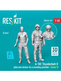   Reskit - A-10C Thunderbolt II pilot and airman (in a standing position - scene 1) (2 pcs) (3D Printed)