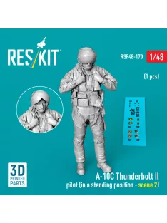   Reskit - A-10C Thunderbolt II pilot (in a standing position - scene 2) (1 pcs) (3D Printed)