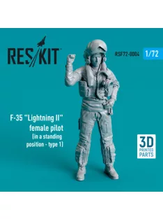   Reskit - F-35 "Lightning II" female pilot (in a standing position - type 1) (3D Printed) (1/72)
