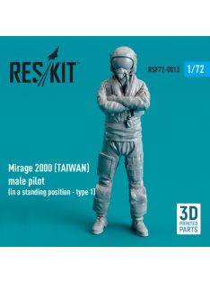   Reskit - Mirage 2000 (TAIWAN) male pilot (in a standing position - type 1) (3D Printed) (1/72)