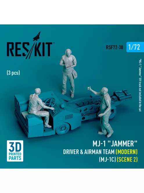 Reskit - MJ-1 Jammer Driver & airman team (Modern) (MJ-1C) (scene 2) (3 pcs) (3D Printed)