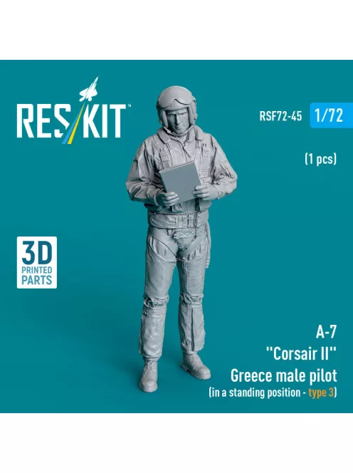 Reskit - A-7 Corsair II Greece male pilot (in a standing position - type 3) (1 pcs) (3D Printed)