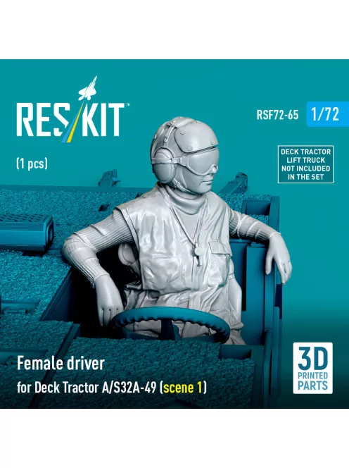 Reskit - Female driver for Deck Tractor A/S32A-49 (scene 1) (1 pcs) (3D Printed)