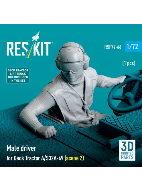 Reskit - Male driver for Deck Tractor A/S32A-49 (scene 2) (1 pcs) (3D Printed)