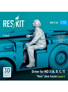   Reskit - Driver for MD-3 (A, B, C, T) Mule Deck Tractor (scene 1) (1 pcs) (3D Printed)