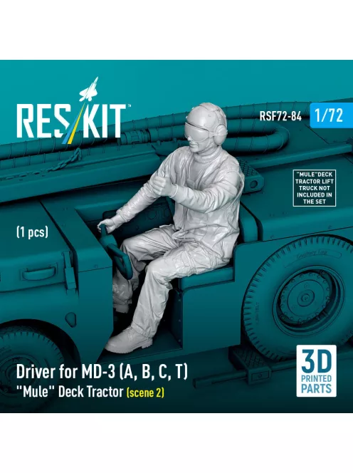 Reskit - Driver for MD-3 (A, B, C, T) Mule Deck Tractor (scene 2) (1 pcs) (3D Printed)