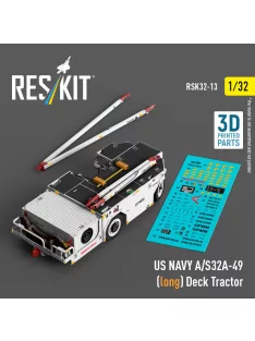   Reskit - US NAVY A/S32A-49 (long) Deck Tractor (3D Printed model kit)