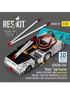   Reskit - A/S32A-31A Mule Tow Tractor AS47A-1 GTE (GTCP-100) (long version) (AV-8B F-14B/D F/A-18C/D/E/F/G C-2 E-2? EA-6B S-3B AH-1 UH-1 UH-60 CH-47 CH-53 SH-3) (3D Printed model kit)
