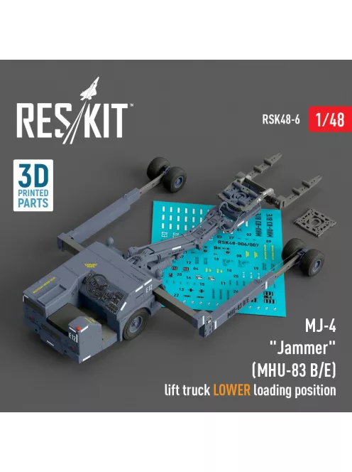 Reskit - MJ-4 Jammer (MHU-83 B/E) Early lift truck LOWER loading position (3D Printed model kit)